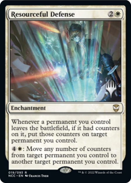 Resourceful Defense - Promo Pack: Streets of New Capenna Magic: The Gathering trading card