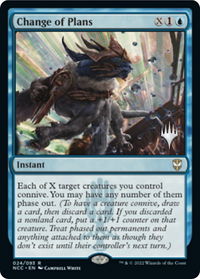Change of Plans - Promo Pack: Streets of New Capenna (PPSNC) #24p - Rare Magic: The Gathering Trading Card