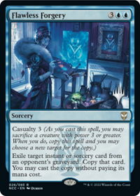 Flawless Forgery - Promo Pack: Streets of New Capenna (PPSNC) #26p - Rare Magic: The Gathering Trading Card