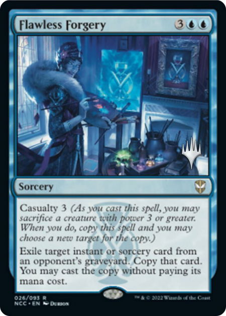 Flawless Forgery - Promo Pack: Streets of New Capenna Magic: The Gathering trading card