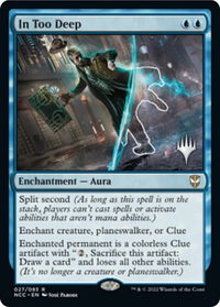 In Too Deep - Promo Pack: Streets of New Capenna (PPSNC) #27p - Rare Magic: The Gathering Trading Card