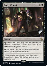 Body Count - Promo Pack: Streets of New Capenna (PPSNC) #34p - Rare Magic: The Gathering Trading Card