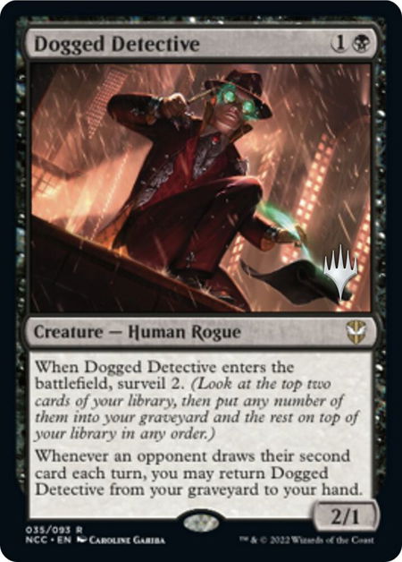 Dogged Detective - Promo Pack: Streets of New Capenna Magic: The Gathering trading card