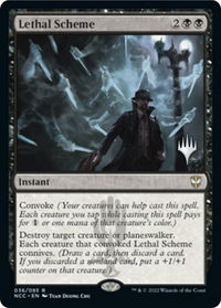 Lethal Scheme - Promo Pack: Streets of New Capenna (PPSNC) #36p - Rare Magic: The Gathering Trading Card