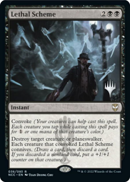 Lethal Scheme - Promo Pack: Streets of New Capenna Magic: The Gathering trading card