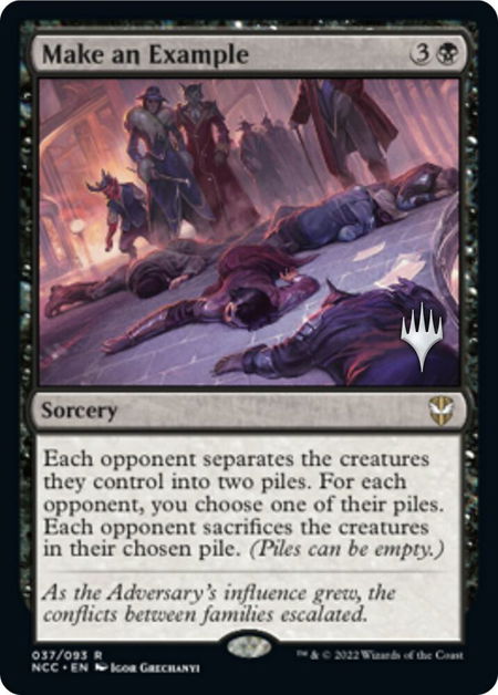 Make an Example - Promo Pack: Streets of New Capenna Magic: The Gathering trading card