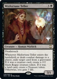 Misfortune Teller - Promo Pack: Streets of New Capenna (PPSNC) #38p - Rare Magic: The Gathering Trading Card