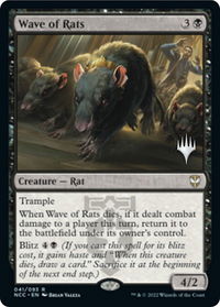 Wave of Rats - Promo Pack: Streets of New Capenna (PPSNC) #41p - Rare Magic: The Gathering Trading Card