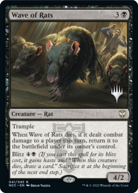 Wave of Rats - Promo Pack: Streets of New Capenna Magic: The Gathering trading card