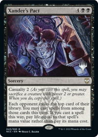 Xander's Pact - Promo Pack: Streets of New Capenna (PPSNC) #43p - Rare Magic: The Gathering Trading Card