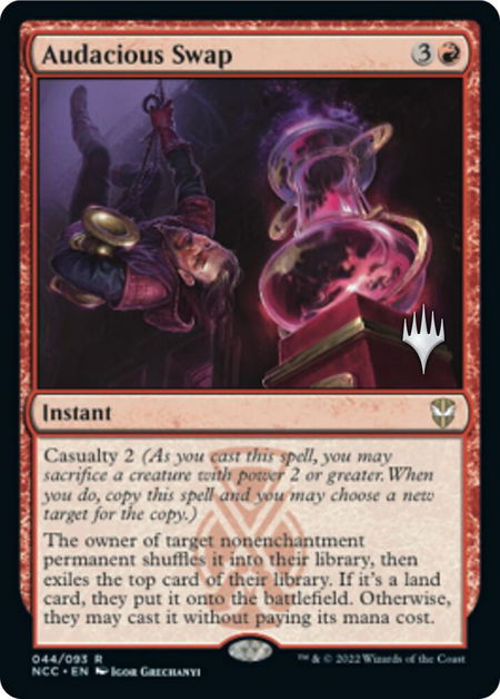 Audacious Swap - Promo Pack: Streets of New Capenna Magic: The Gathering trading card