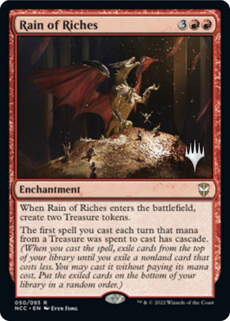 Rain of Riches - Promo Pack: Streets of New Capenna Magic: The Gathering trading card