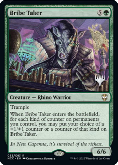 Bribe Taker - Promo Pack: Streets of New Capenna Magic: The Gathering trading card