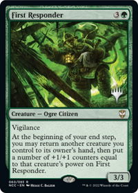 First Responder - Promo Pack: Streets of New Capenna (PPSNC) #60p - Rare Magic: The Gathering Trading Card