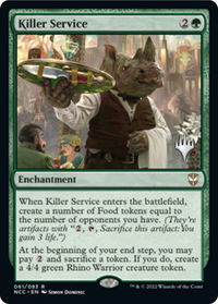 Killer Service - Promo Pack: Streets of New Capenna (PPSNC) #61p - Rare Magic: The Gathering Trading Card