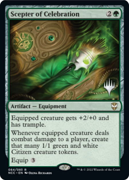 Scepter of Celebration - Promo Pack: Streets of New Capenna Magic: The Gathering trading card