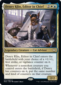 Denry Klin, Editor in Chief - Promo Pack: Streets of New Capenna (PPSNC) #71p - Rare Magic: The Gathering Trading Card