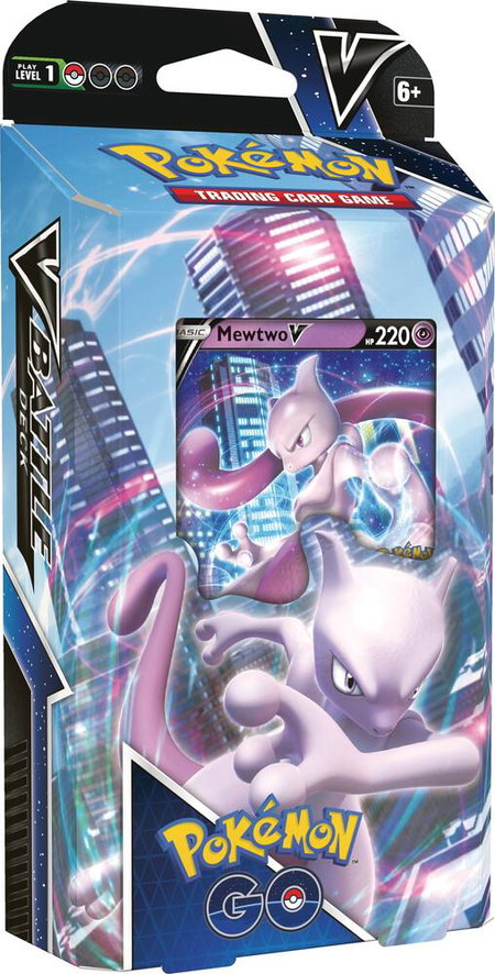 V Battle Deck [Mewtwo V] - Pokemon GO Pokémon trading card