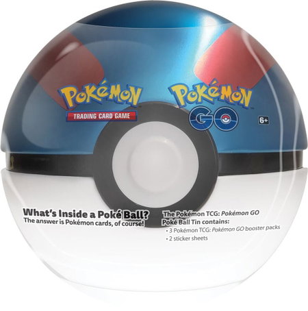 Pokemon GO Poke Ball Tin - Great Ball - Pokemon GO Pokémon trading card