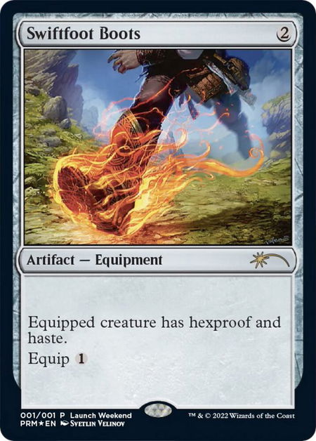 Swiftfoot Boots - WPN & Gateway Promos Magic: The Gathering trading card