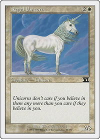 Regal Unicorn - Classic Sixth Edition (6ED) #35 - Common Magic: The Gathering Trading Card