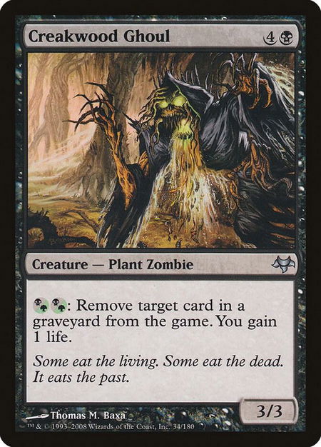 Creakwood Ghoul - Eventide Magic: The Gathering trading card