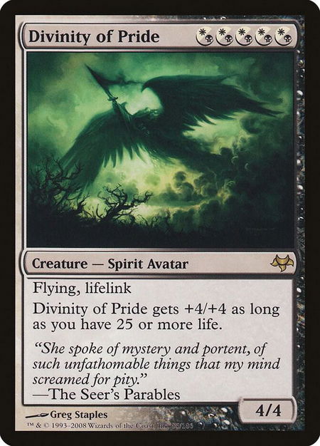 Divinity of Pride - Eventide Magic: The Gathering trading card