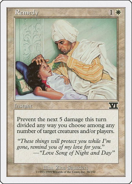 Remedy - Classic Sixth Edition Magic: The Gathering trading card