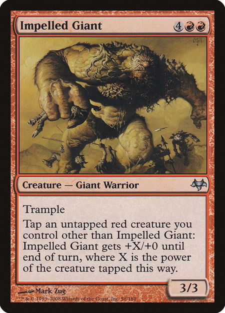 Impelled Giant - Eventide Magic: The Gathering trading card