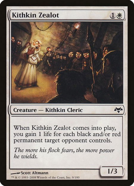 Kithkin Zealot - Eventide Magic: The Gathering trading card