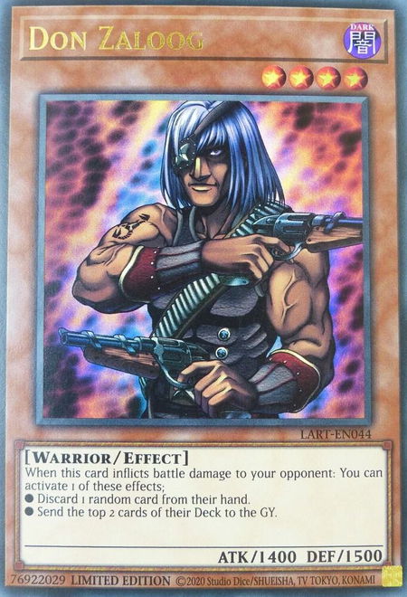 Don Zaloog trading card from The Lost Art Promotion Don Zaloog - The Lost Art Promotion YuGiOh trading card