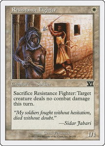 Resistance Fighter - Classic Sixth Edition (6ED) #38 - Common Magic: The Gathering Trading Card