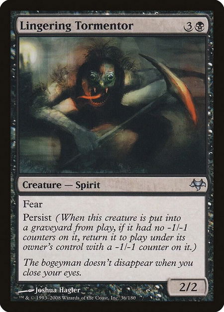 Lingering Tormentor - Eventide Magic: The Gathering trading card