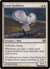 Loyal Gyrfalcon - Eventide (EVE) #11 - Uncommon Magic: The Gathering Trading Card
