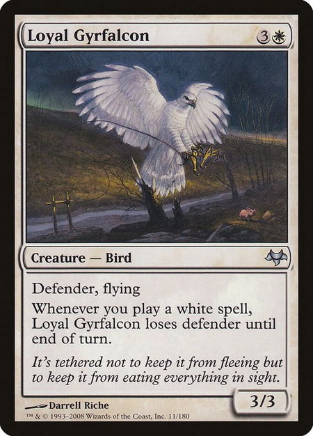 Loyal Gyrfalcon - Eventide Magic: The Gathering trading card
