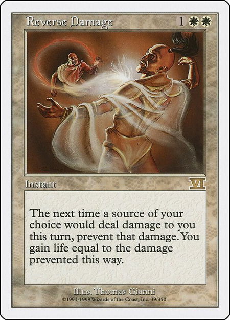 Reverse Damage - Classic Sixth Edition Magic: The Gathering trading card