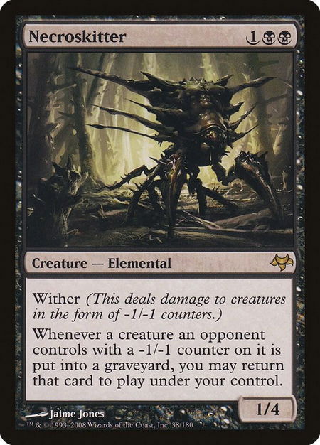 Necroskitter - Eventide Magic: The Gathering trading card