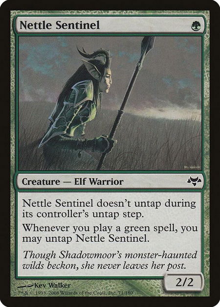 Nettle Sentinel - Eventide Magic: The Gathering trading card