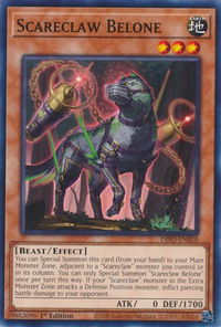 Scareclaw Belone - Dimension Force (DIFO) #DIFO-EN010 - Common / Short Print YuGiOh Trading Card
