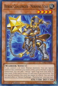 Heroic Challenger - Morning Star - Dimension Force (DIFO) #DIFO-EN016 - Common / Short Print YuGiOh Trading Card
