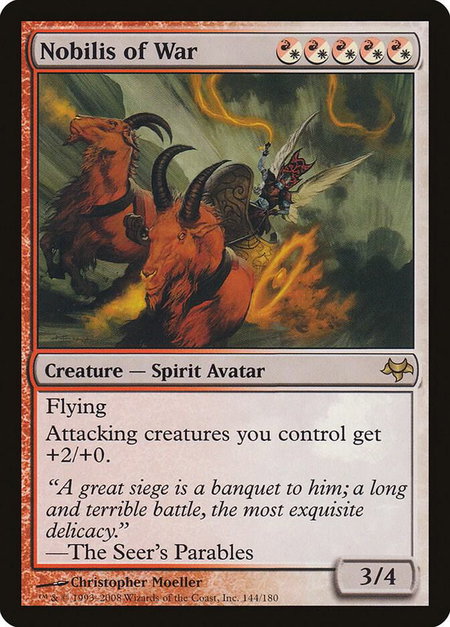 Nobilis of War - Eventide Magic: The Gathering trading card
