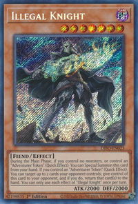 Illegal Knight - Dimension Force (DIFO) #DIFO-EN023 - Secret Rare YuGiOh Trading Card