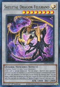 Skeletal Dragon Felgrand - Dimension Force (DIFO) #DIFO-EN040 - Ultra Rare YuGiOh Trading Card