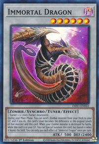 Immortal Dragon - Dimension Force (DIFO) #DIFO-EN041 - Super Rare YuGiOh Trading Card