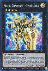 Heroic Champion - Claivesolish - Dimension Force (DIFO) #DIFO-EN044 - Super Rare YuGiOh Trading Card