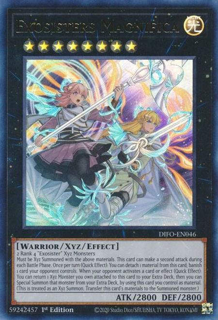 Exosisters Magnifica - Dimension Force YuGiOh trading card