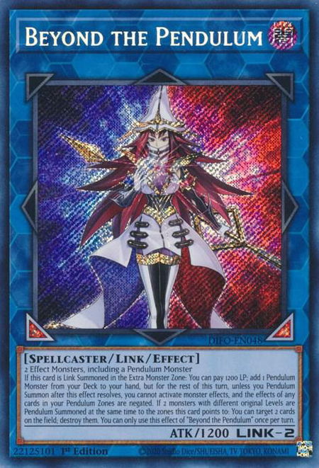 Beyond the Pendulum - Dimension Force YuGiOh trading card