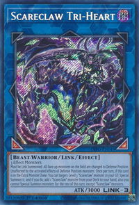 Scareclaw Tri-Heart - Dimension Force (DIFO) #DIFO-EN049 - Secret Rare YuGiOh Trading Card