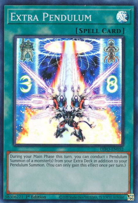 Extra Pendulum - Dimension Force YuGiOh trading card