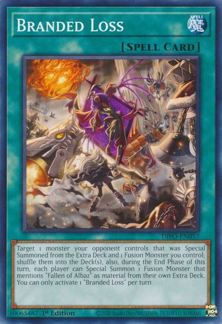 Branded Loss trading card from Dimension Force Branded Loss - Dimension Force YuGiOh trading card